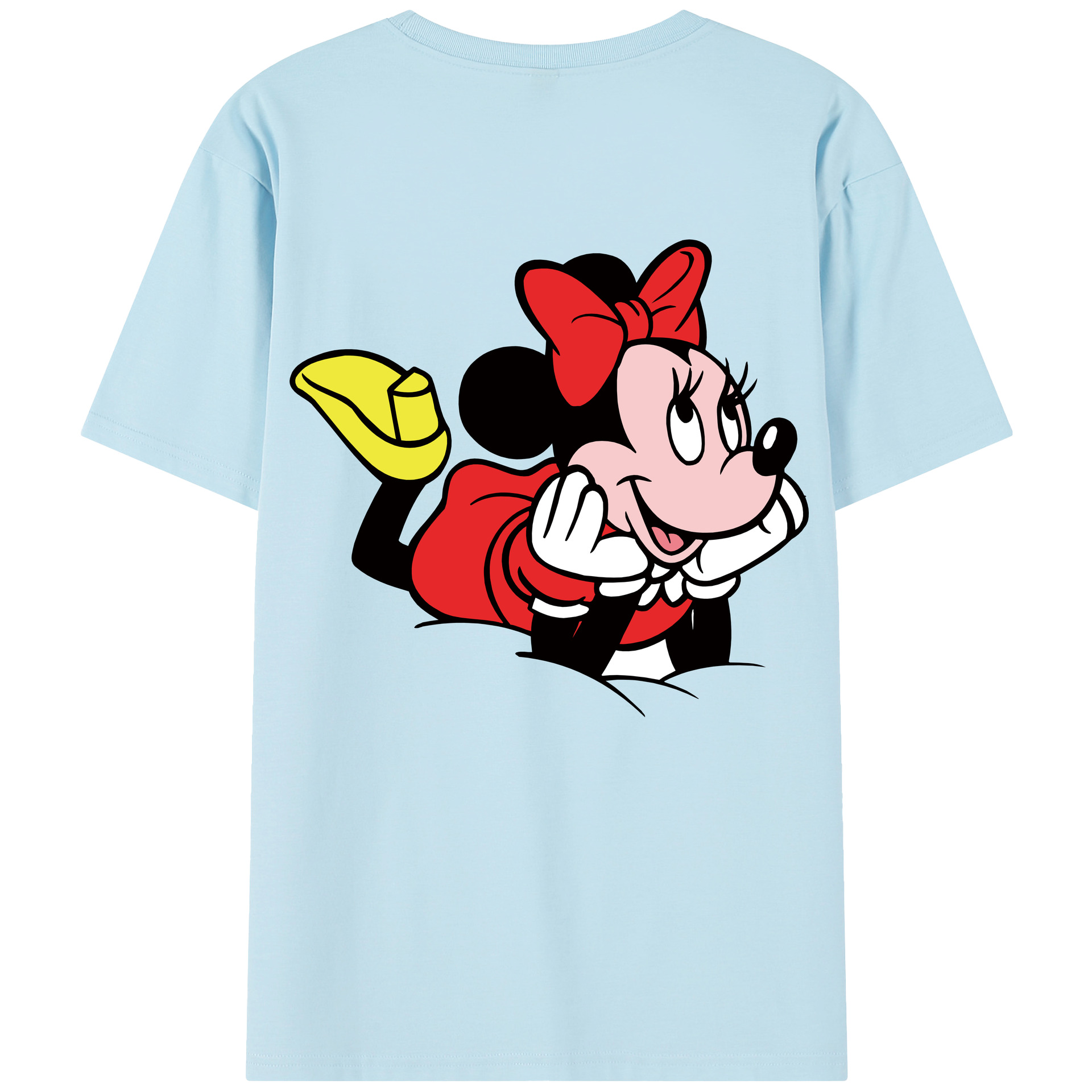 （画像用） ミッキーマウス Mickey Mouse 綿100％半袖Tシャツ（背面プリント）
